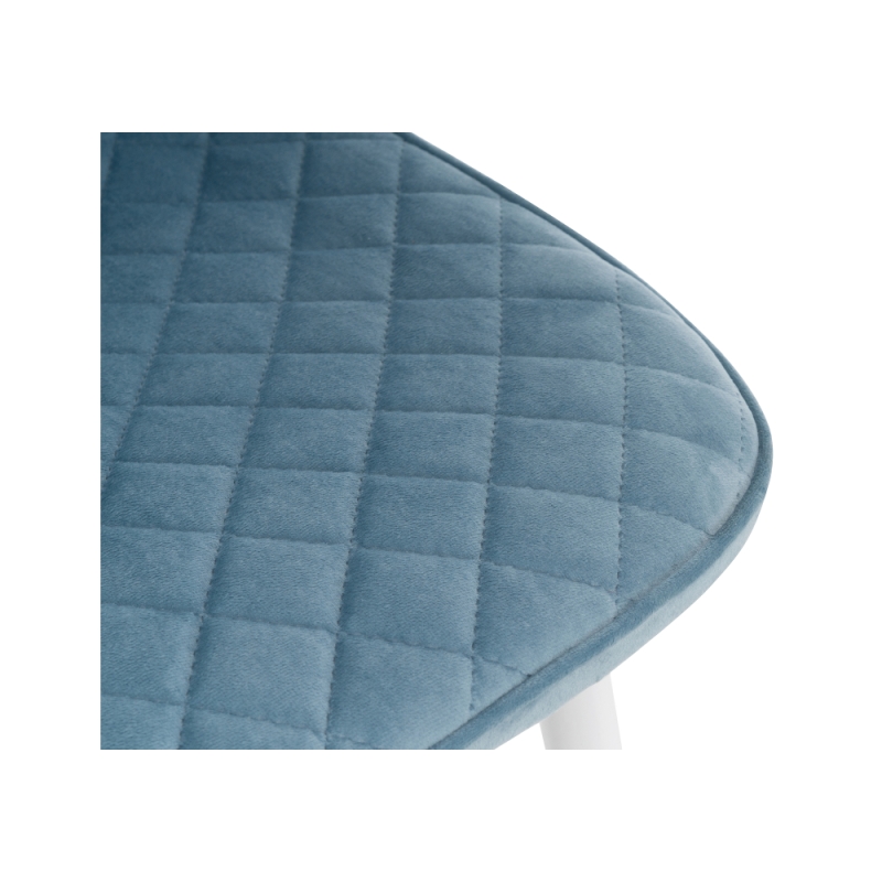 Стул на металлокаркасе Capri blue / white