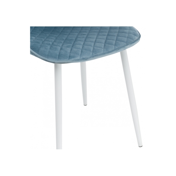 Стул на металлокаркасе Capri blue / white