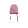 Стул на металлокаркасе Capri pink / wood