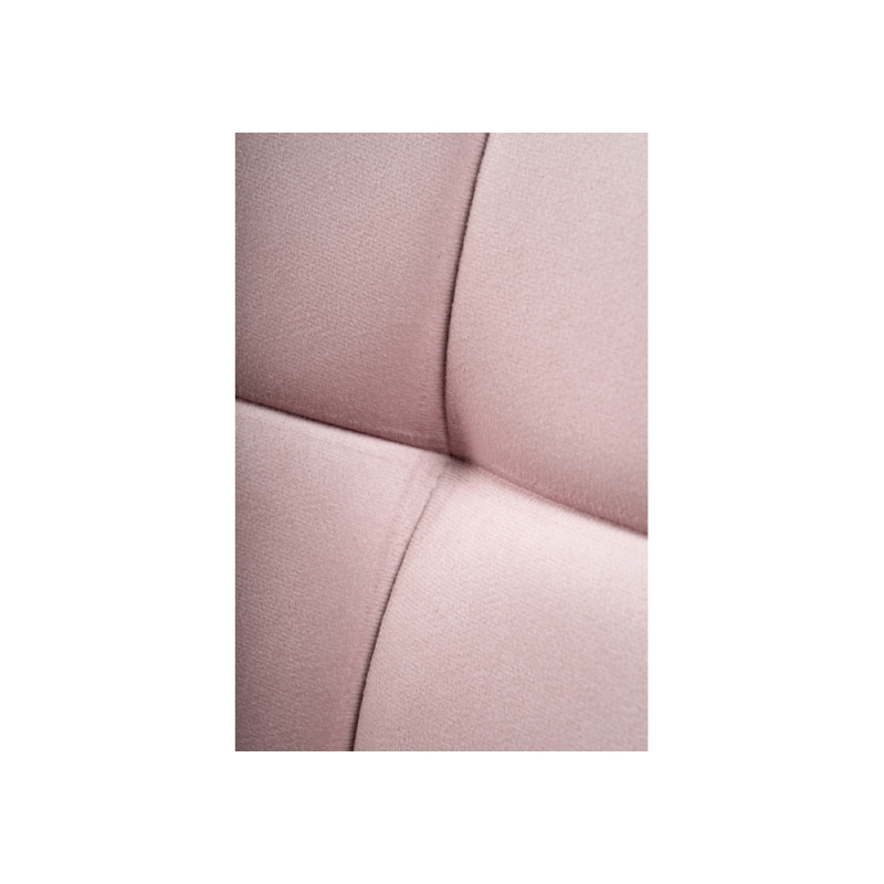 Стул на металлокаркасе Челси велюр розовый / белый