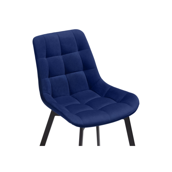Стул на металлокаркасе Челси черный / синий