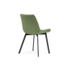Стул на металлокаркасе Челси черный / зеленый велюр
