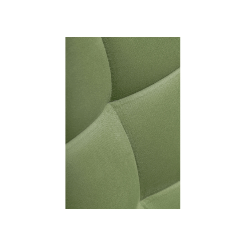 Стул на металлокаркасе Челси черный / зеленый велюр