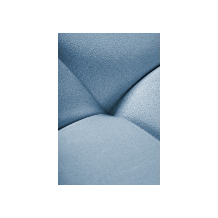 Стул на металлокаркасе Челси К голубой / черный