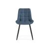 Стул на металлокаркасе Челси синий graf 9 / черный