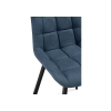 Стул на металлокаркасе Челси синий graf 9 / черный