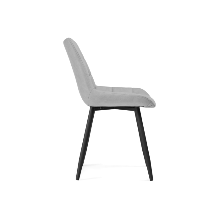 Стул на металлокаркасе Челси светло-серый graf 12 / черный