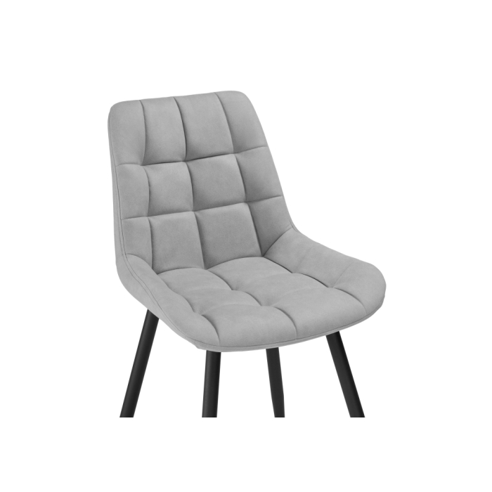 Стул на металлокаркасе Челси светло-серый graf 12 / черный