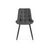 Стул на металлокаркасе Челси темно-серый graf 16 / черный