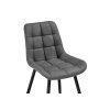 Стул на металлокаркасе Челси темно-серый graf 16 / черный