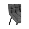 Стул на металлокаркасе Челси темно-серый graf 16 / черный