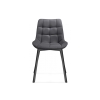 Стул на металлокаркасе Челси темно-серый 996 / черный
