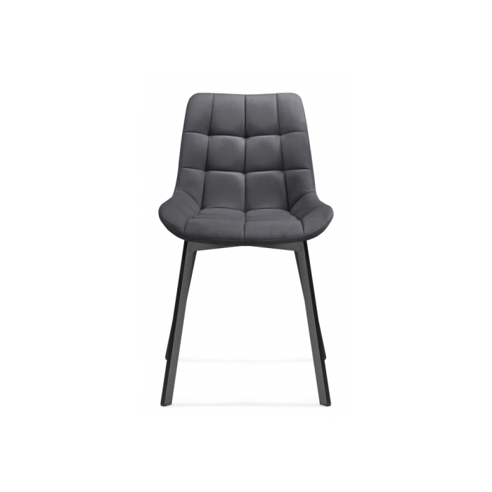 Стул на металлокаркасе Челси темно-серый 996 / черный