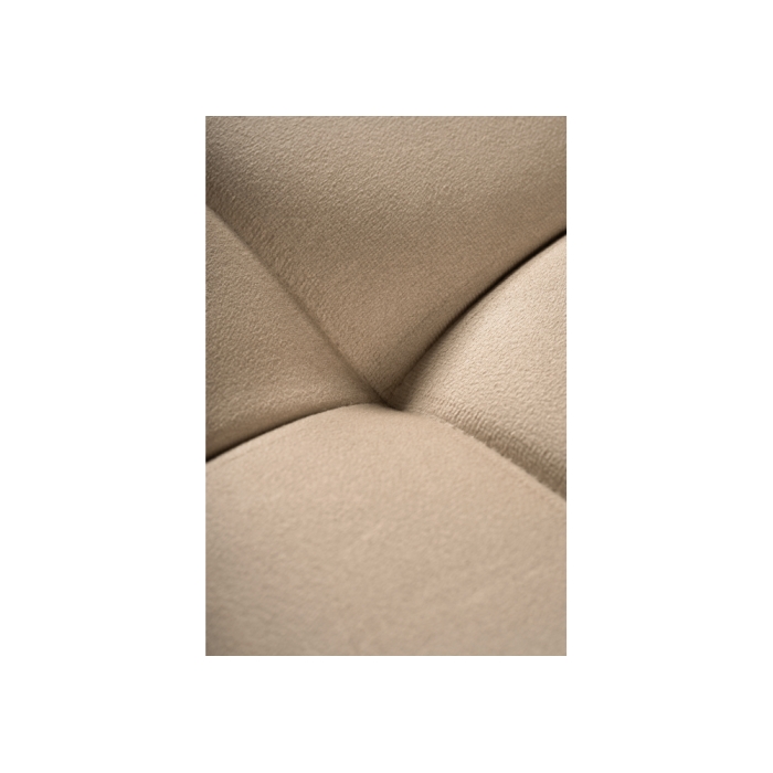 Стул на металлокаркасе Челси велюр бежевый / черный