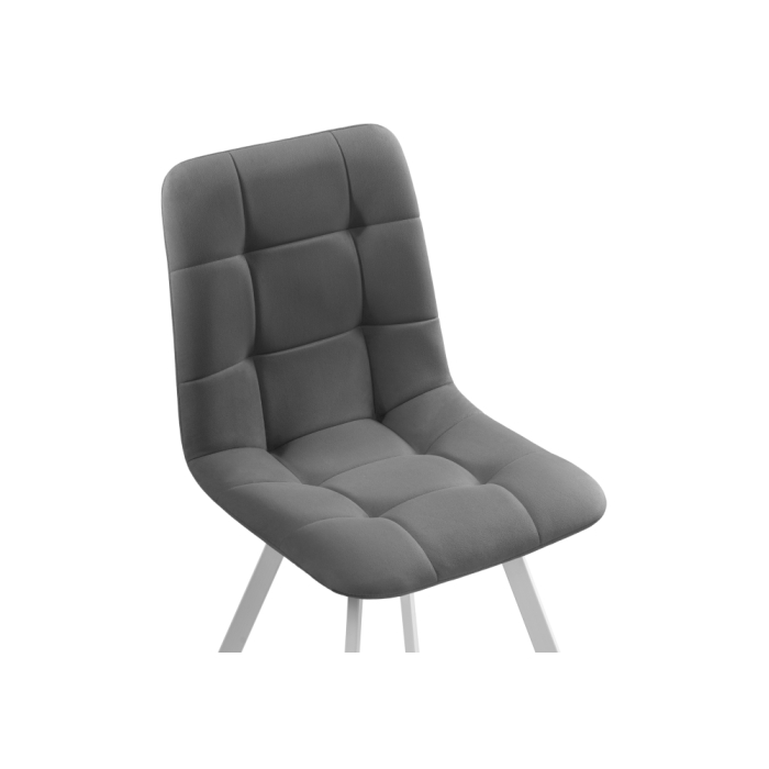 Стул на металлокаркасе Чилли белый каркас / темно-серый