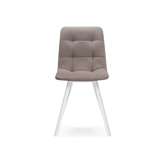 Стул на металлокаркасе Чилли белый / латте