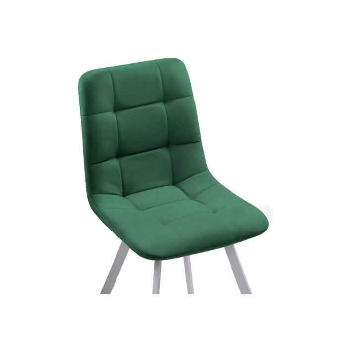 Стул на металлокаркасе Чилли белый / зеленый