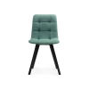Стул на металлокаркасе Чилли черный / бирюзовый
