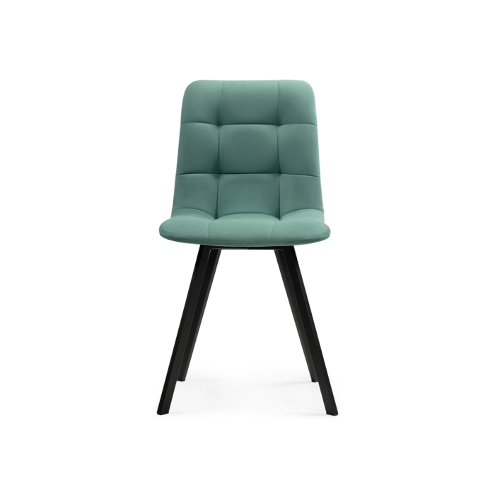 Стул на металлокаркасе Чилли черный / бирюзовый