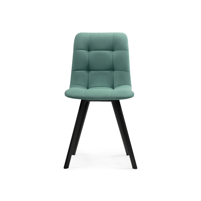 Стул на металлокаркасе Чилли черный / бирюзовый