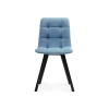 Стул на металлокаркасе Чилли черный / голубой