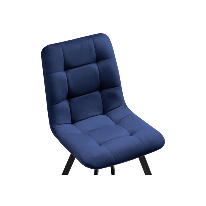 Стул на металлокаркасе Чилли черный / синий