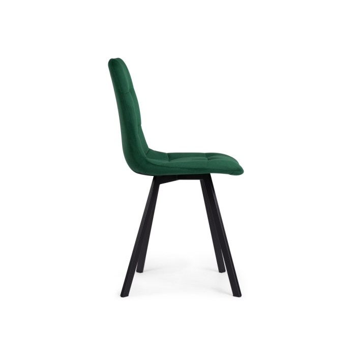 Стул на металлокаркасе Чилли черный / зеленый