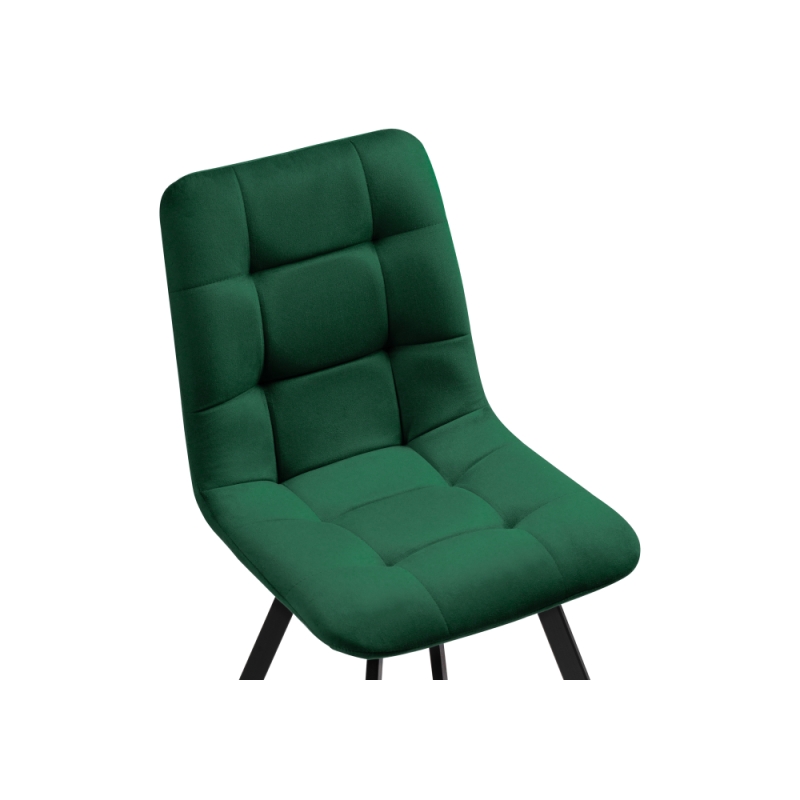 Стул на металлокаркасе Чилли черный / зеленый