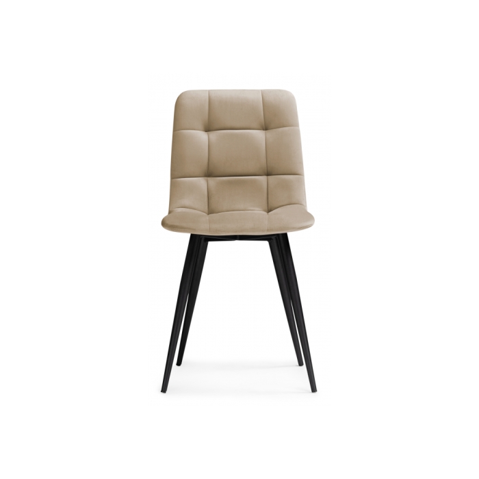 Стул на металлокаркасе Чилли К бежевый velutto 05 / черный