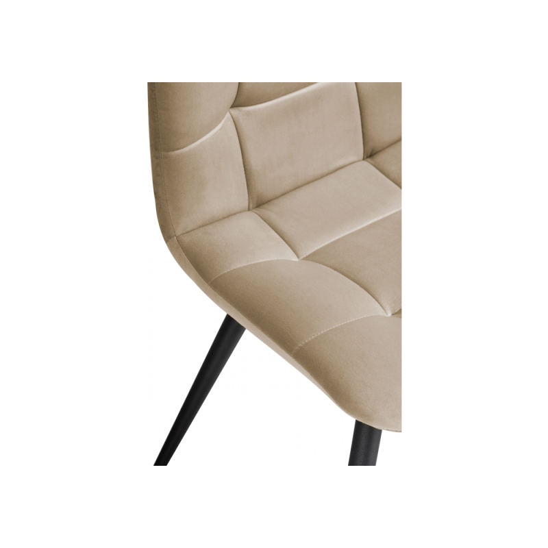 Стул на металлокаркасе Чилли К бежевый velutto 05 / черный