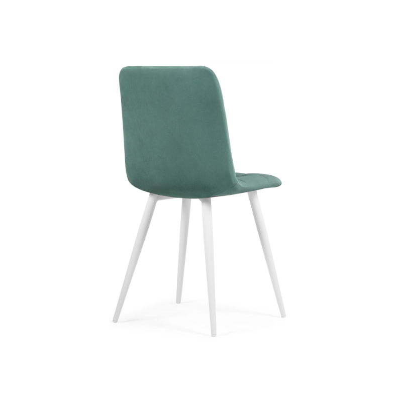 Стул на металлокаркасе Чилли К бирюзовый / белый