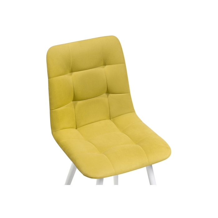 Стул на металлокаркасе Чилли К горчичный / белый