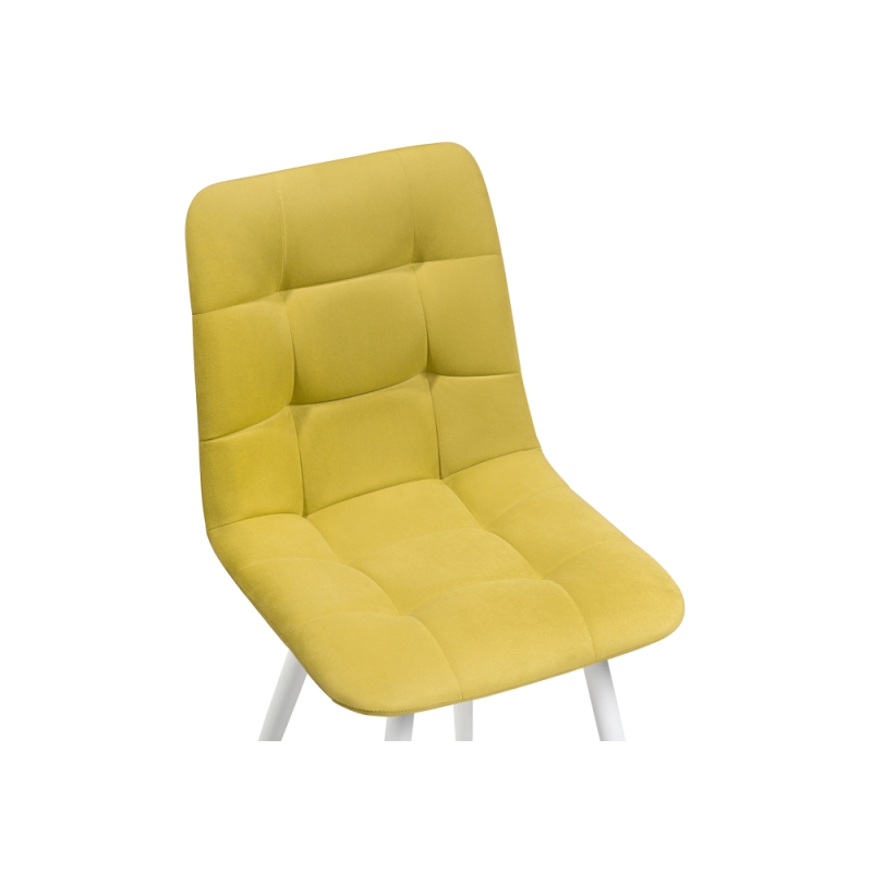 Стул на металлокаркасе Чилли К горчичный / белый