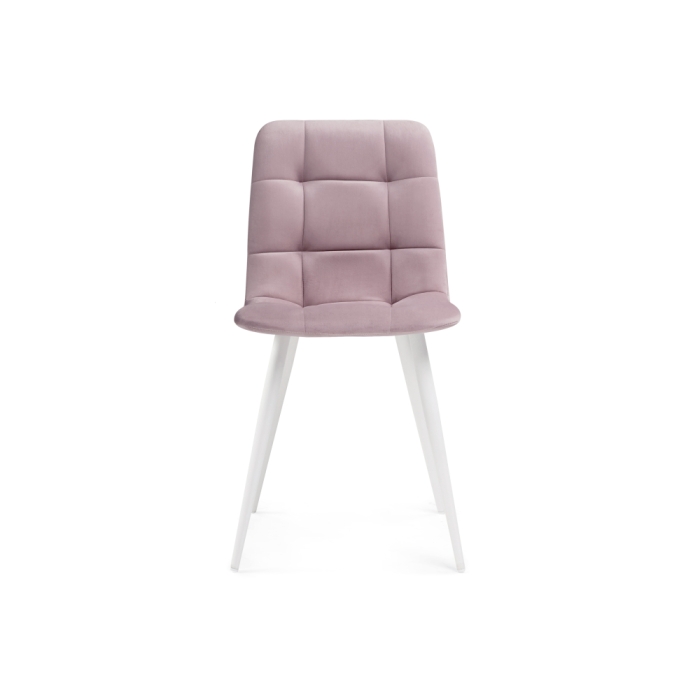 Стул на металлокаркасе Чилли К розовый / белый