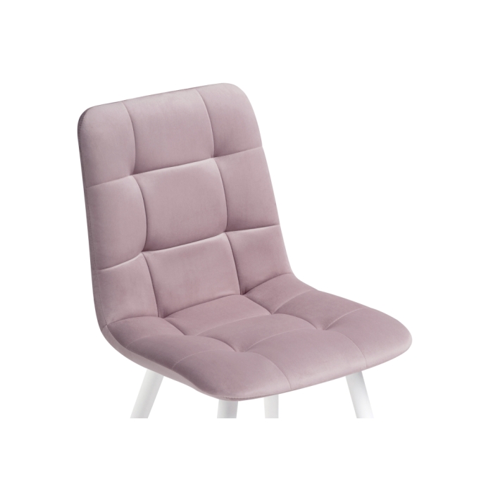 Стул на металлокаркасе Чилли К розовый / белый