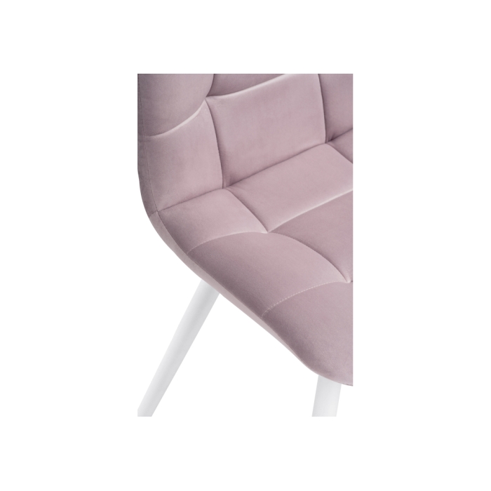 Стул на металлокаркасе Чилли К розовый / белый