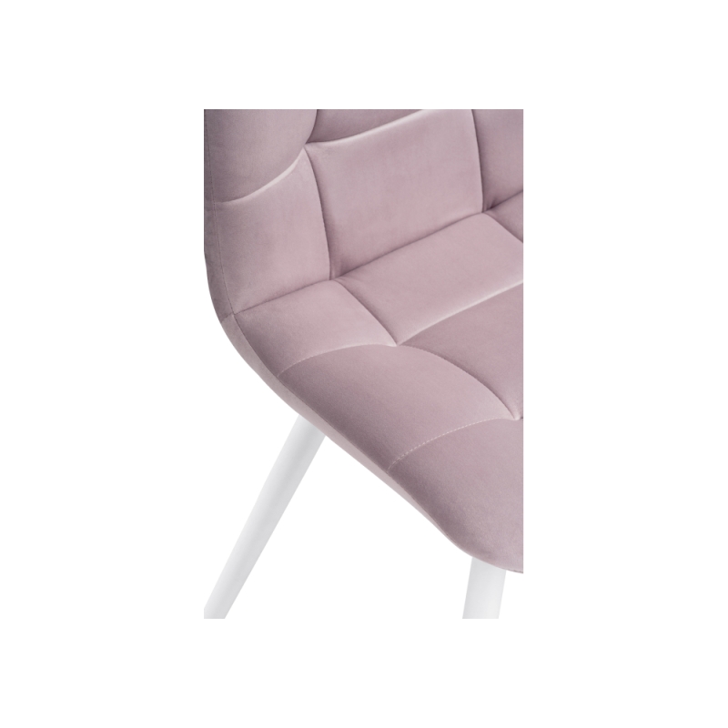 Стул на металлокаркасе Чилли К розовый / белый