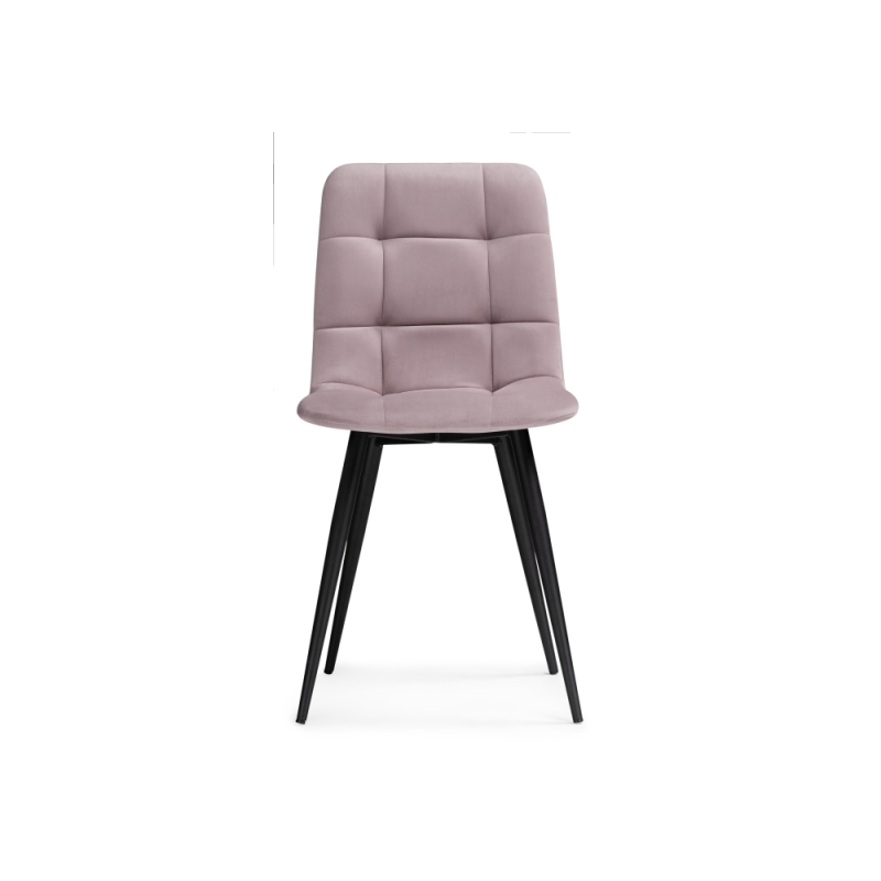 Стул на металлокаркасе Чилли К розовый / черный