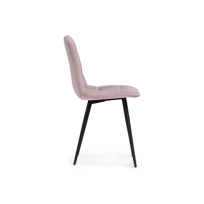 Стул на металлокаркасе Чилли К розовый / черный