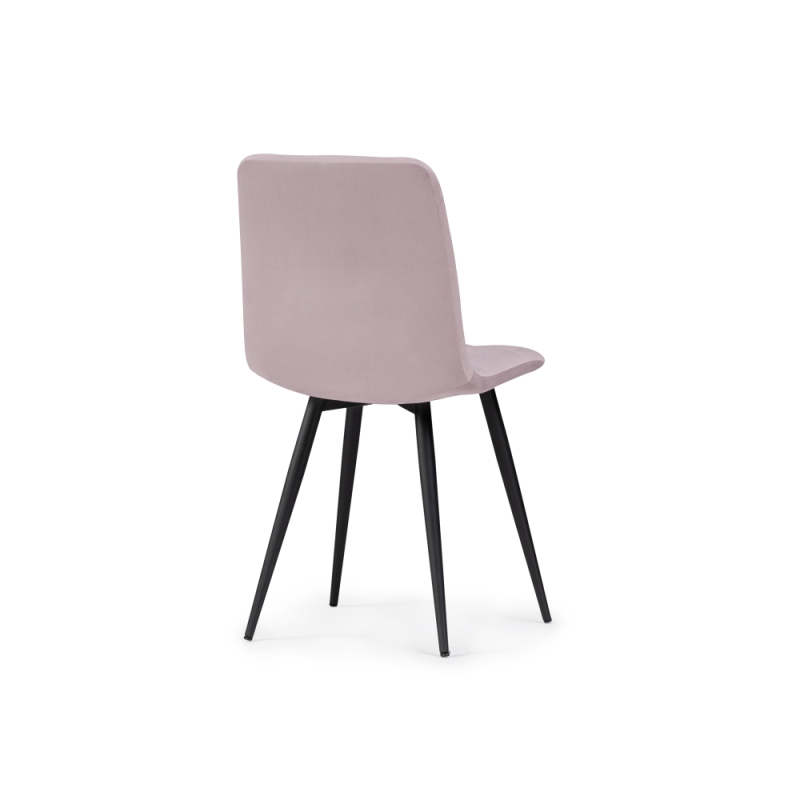 Стул на металлокаркасе Чилли К розовый / черный