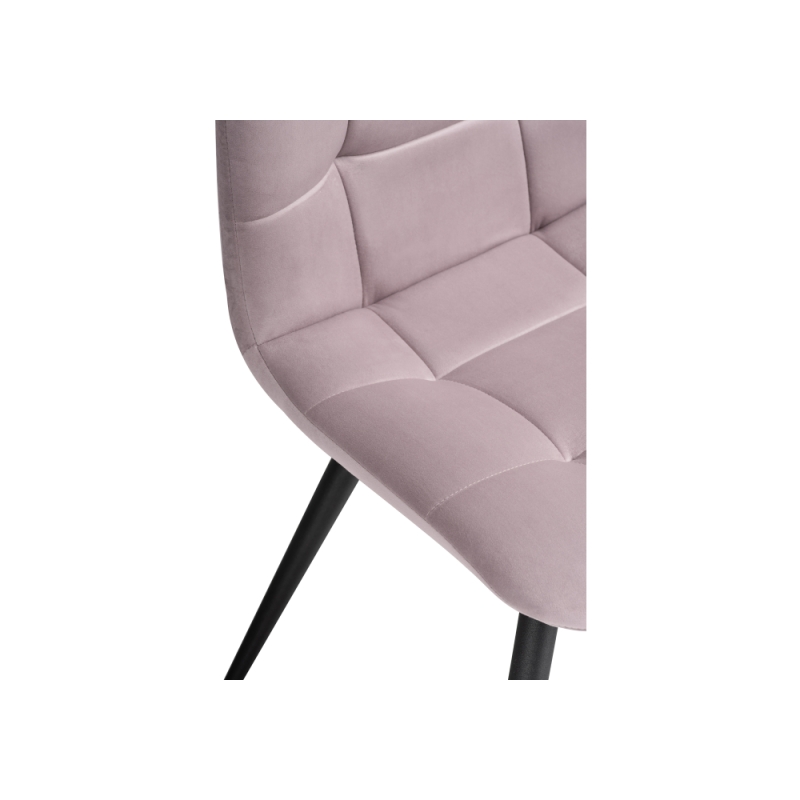 Стул на металлокаркасе Чилли К розовый / черный