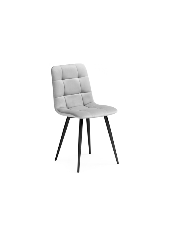 Стул на металлокаркасе Чилли К светло-серый / черный