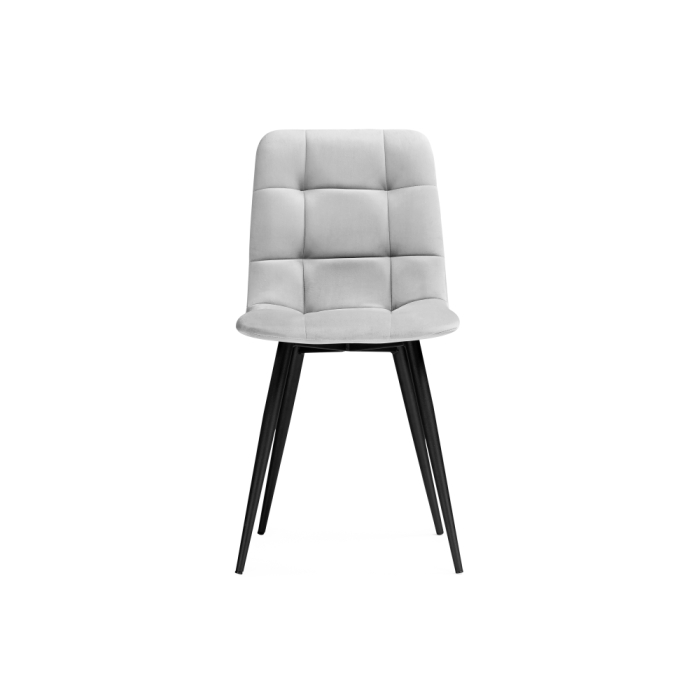 Стул на металлокаркасе Чилли К светло-серый / черный