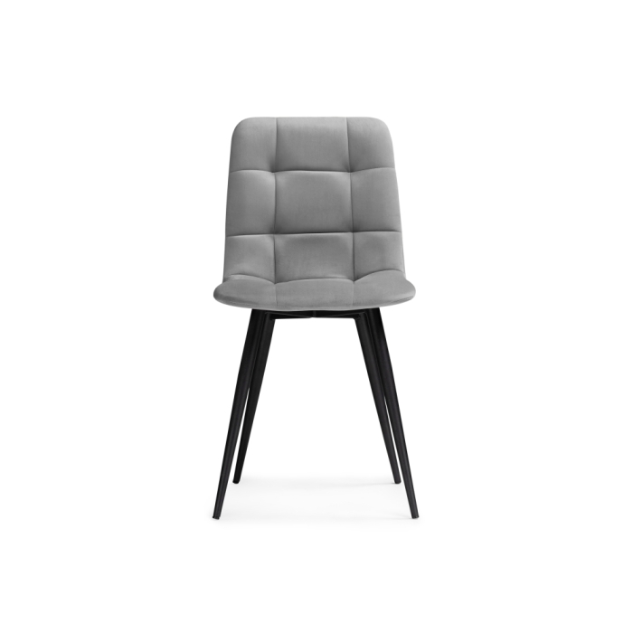 Стул на металлокаркасе Чилли К темно-серый / черный