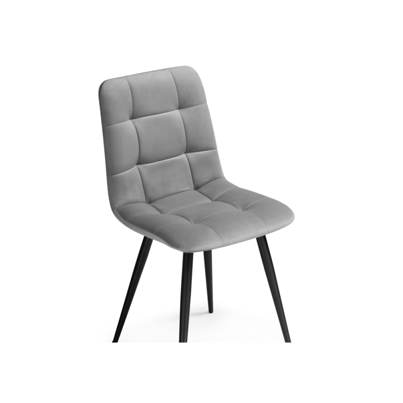 Стул на металлокаркасе Чилли К темно-серый / черный