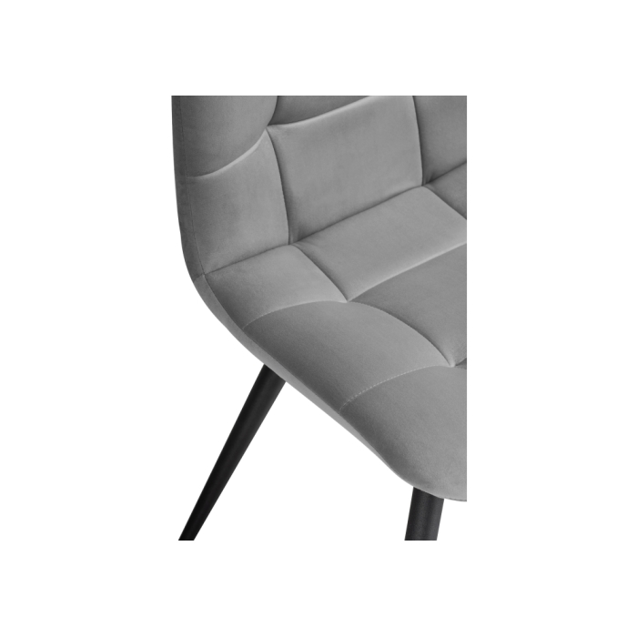 Стул на металлокаркасе Чилли К темно-серый / черный