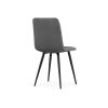 Стул на металлокаркасе Чилли К велюр темно-серый / черный