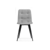 Стул на металлокаркасе Чилли светло-серый велюр / черный