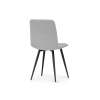 Стул на металлокаркасе Чилли светло-серый велюр / черный