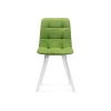 Стул на металлокаркасе Чилли светло-зеленый / белый каркас